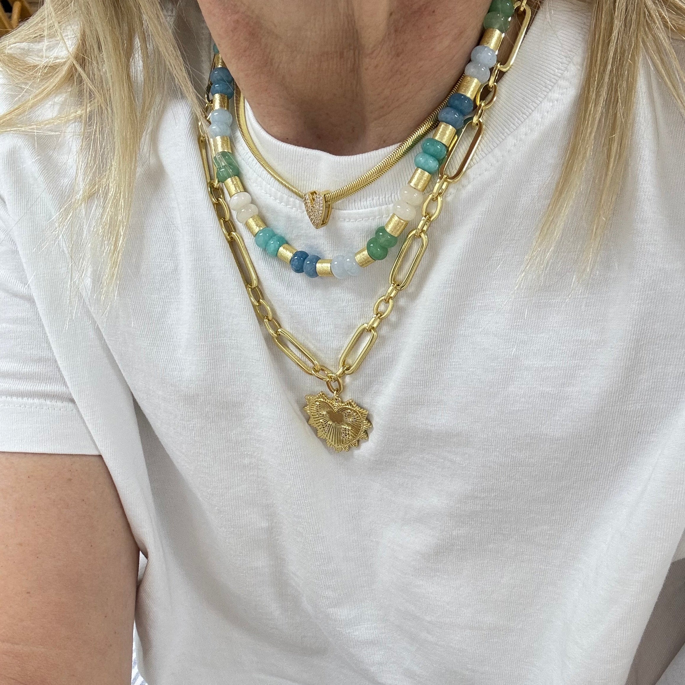 Coastal Dream Hand-Beaded Necklace