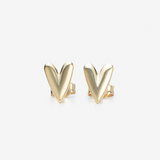 Brooke Gold Heart Earrings