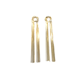 Kera Long Knotted Gold Earrings